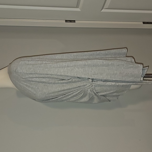 Lane Bryant Ribbed Heather Gray Faux Wrap Knit Top Size 18/20 New Without Tags - Picture 12 of 15